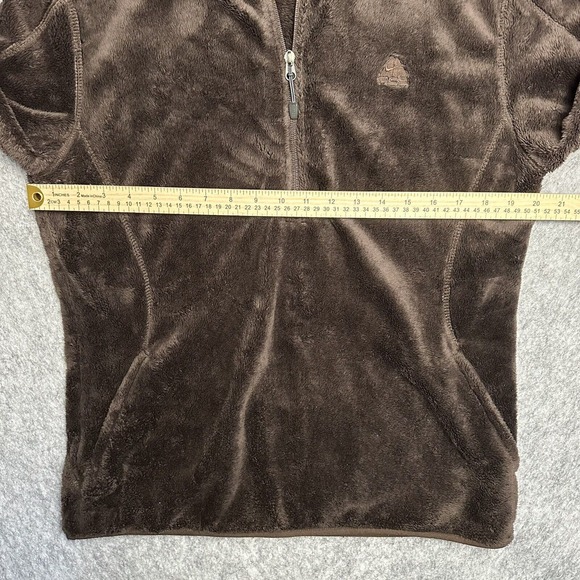 Nike ACG 1/4 Zip Pullover Fleece Jacket Hoodie‎ Brown Womens Sz LG - Picture 7 of 12
